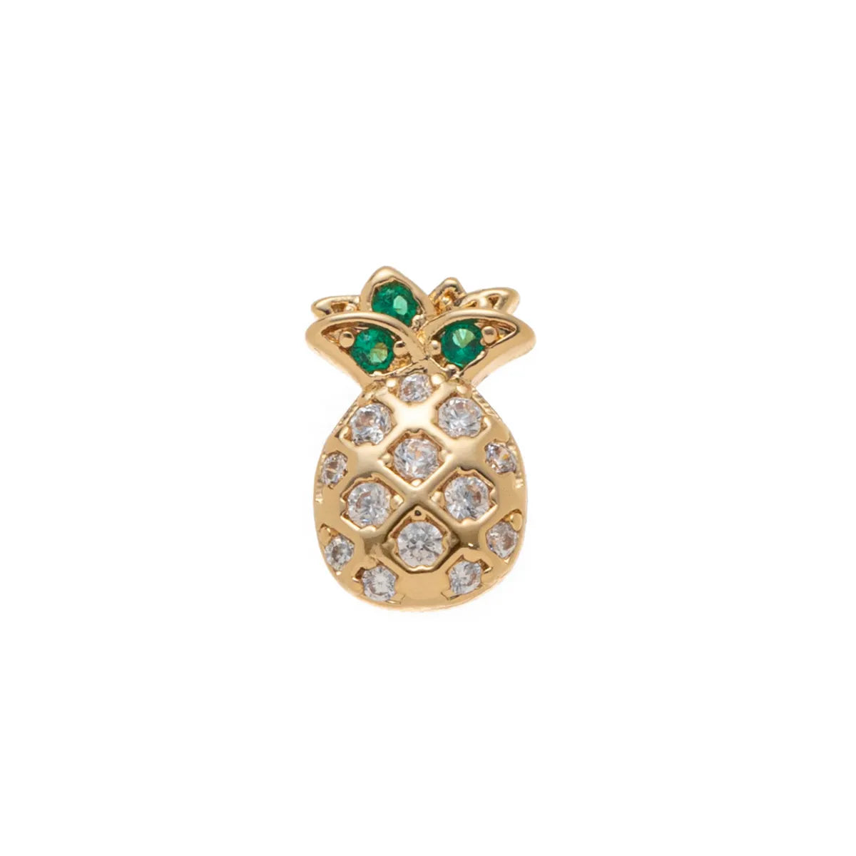 Golden Pineapple Floating Charm