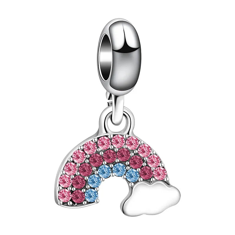 Pink & Blue Rainbow Charm