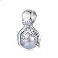 Ocean's Pearl Octopus Charm