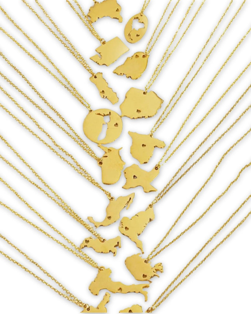 Wanderlust Map Pendant Necklace