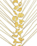 Wanderlust Map Pendant Necklace