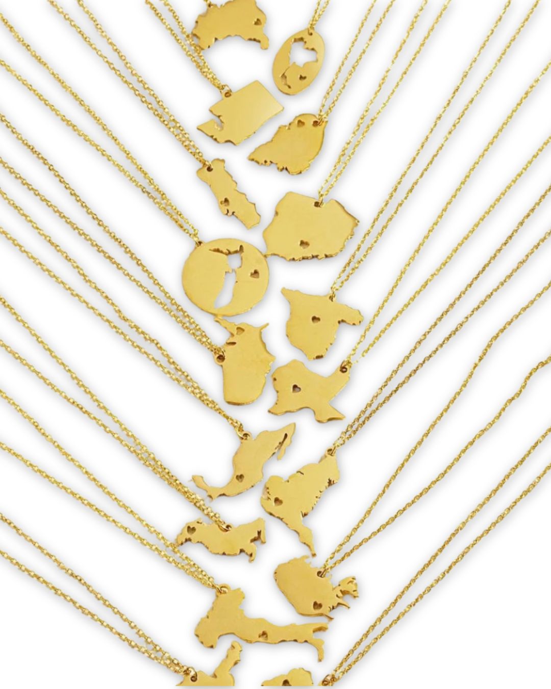 Wanderlust Map Pendant Necklace