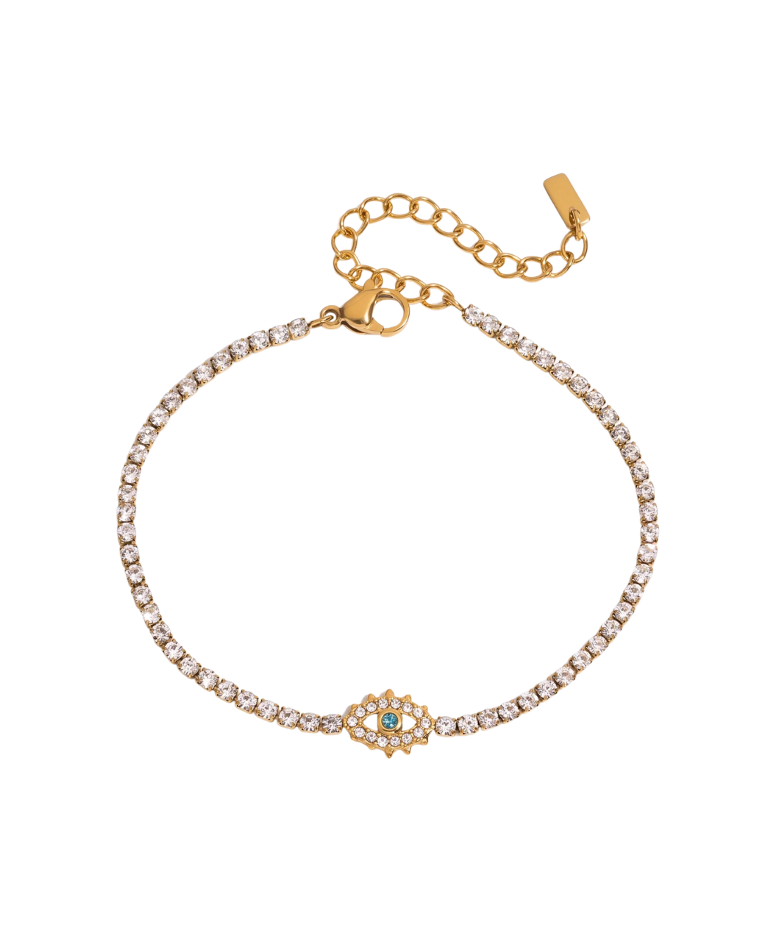 Celestial Steel Bracelet: Mystic Eye