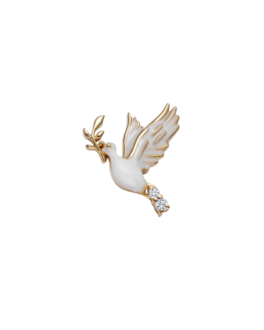 Peace Dove Floating Charm