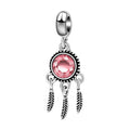 Pink Crystal Dreamcatcher Charm