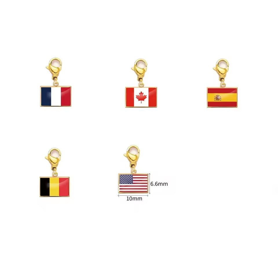 The World Traveler Flag Charm