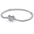 Butterfly Clasp Snake Chain Bracelet
