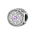 Pavé Crystal Mandala Filigree Spacer Charm