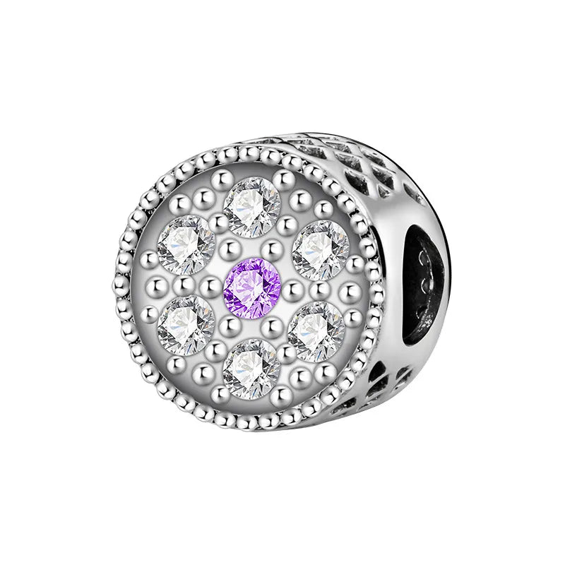 Pavé Crystal Mandala Filigree Spacer Charm