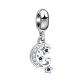 Sparkling Crescent Moon Charm