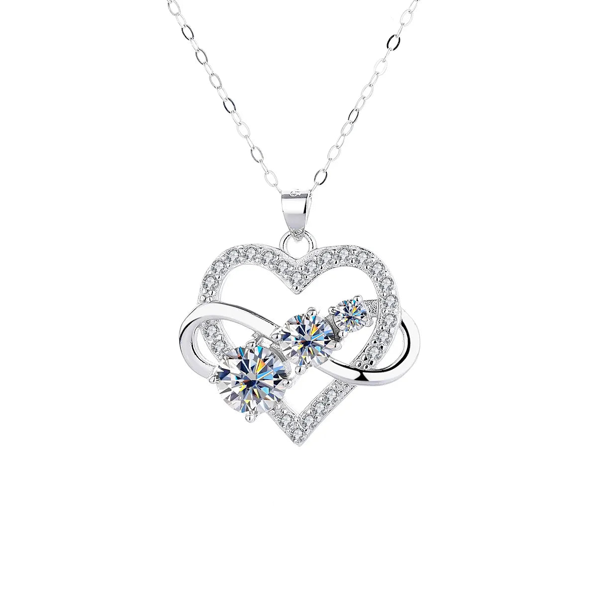 Eternal Infinity Moissanite Pendant