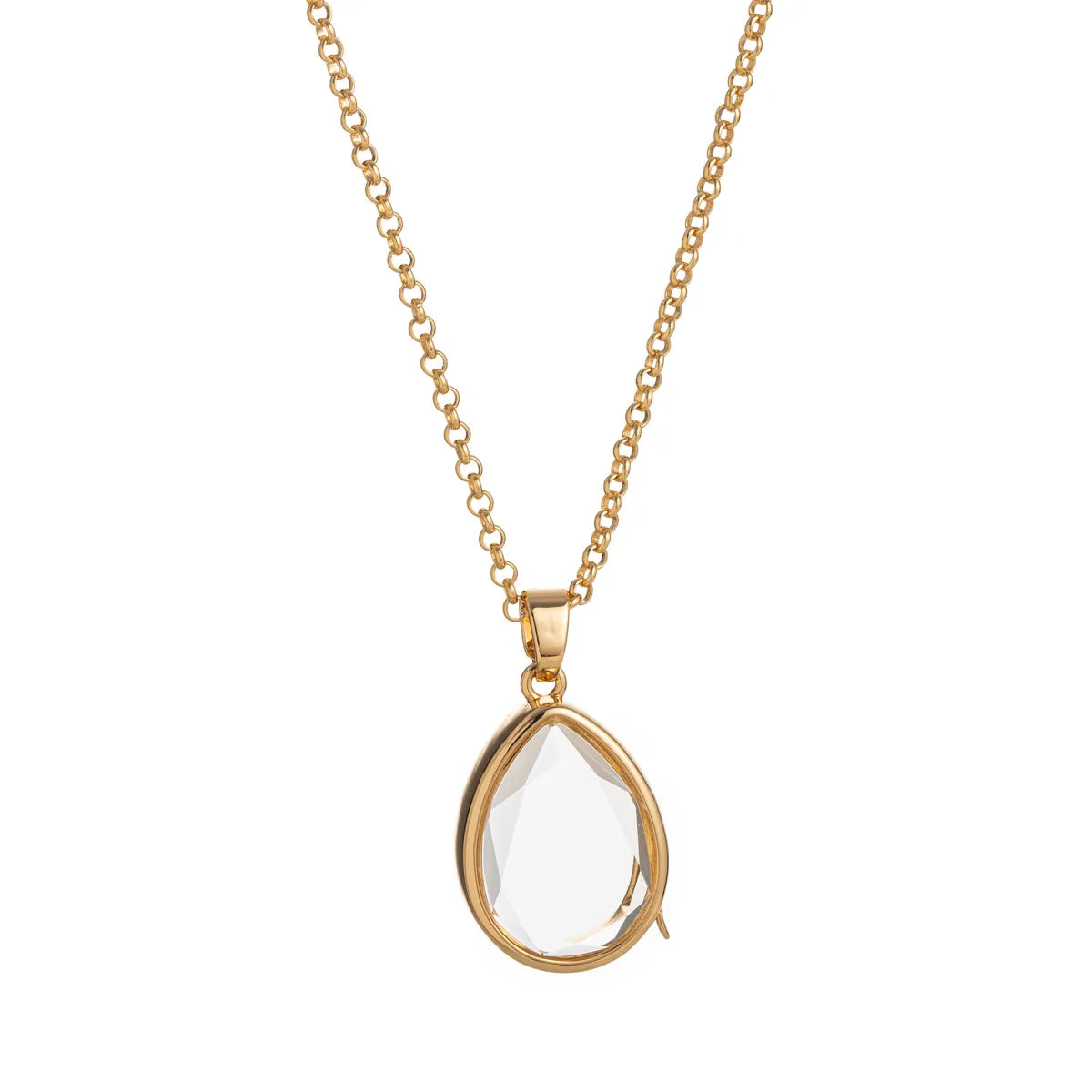 Water Drop Transparent Charm Locket